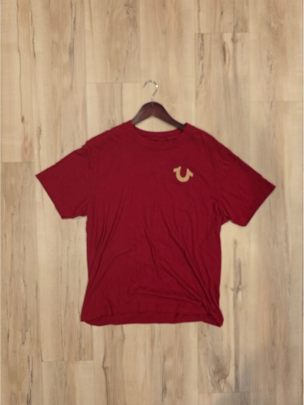 True Religion Large Red Cotton Graphic T-Shirt